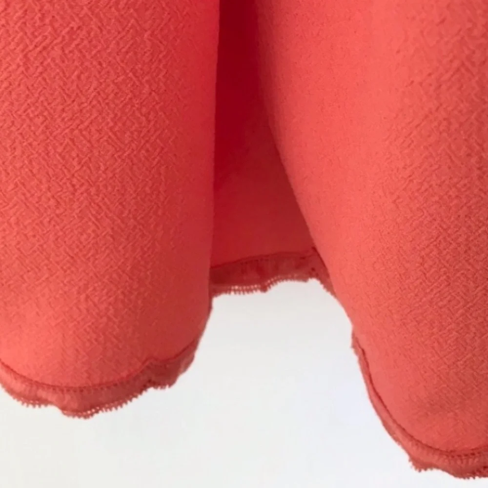 NWT Trina Turk Coraline Coral Scalloped Halter Top Women’s Mimi Dress US 2 - Picture 5 of 6